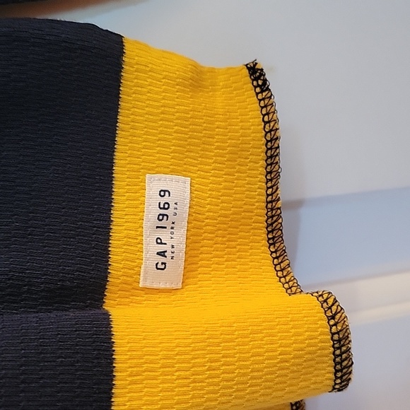 Gap navy and yellow striped waffle weave xxl - Picture 4 of 6